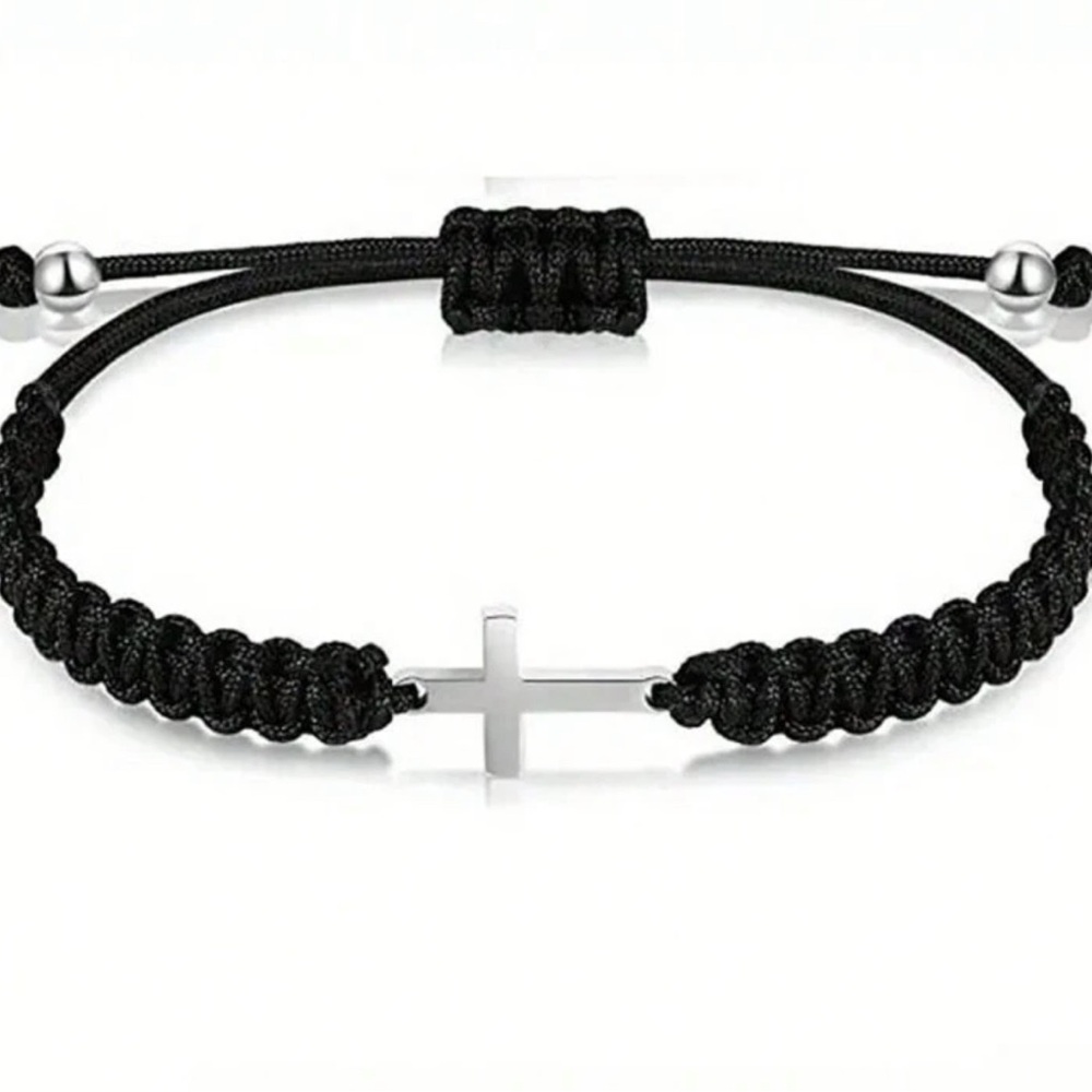 Minimalist Stainless steel cross shaped friendship bracelet